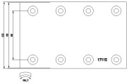 1711501 Sada brzdového obloženi, bubnová brzda TEXTAR