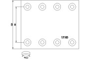 17183 TEXTAR brzd. oblożenie bubnovej brzdy 17183 TEXTAR