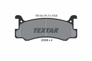 2000801 TEXTAR sada brzdových platničiek kotúčovej brzdy 2000801 TEXTAR