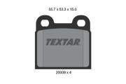 2000906 TEXTAR sada brzdových platničiek kotúčovej brzdy 2000906 TEXTAR