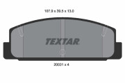 2003101 TEXTAR sada brzdových platničiek kotúčovej brzdy 2003101 TEXTAR