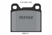 2003402 TEXTAR sada brzdových platničiek kotúčovej brzdy 2003402 TEXTAR