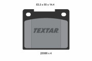 2008802 TEXTAR sada brzdových platničiek kotúčovej brzdy 2008802 TEXTAR
