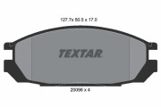 2009801 TEXTAR sada brzdových platničiek kotúčovej brzdy 2009801 TEXTAR
