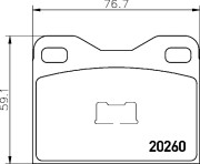 2026003 Brzdové destičky TEXTAR