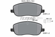 89008800 Souprava brzd, kotoučová brzda BrakeBox, Pad and Disc Kit TEXTAR