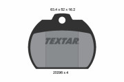 2029602 TEXTAR sada brzdových platničiek kotúčovej brzdy 2029602 TEXTAR