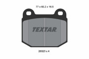 2032303 TEXTAR sada brzdových platničiek kotúčovej brzdy 2032303 TEXTAR