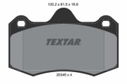 2034501 Sada brzdových destiček, kotoučová brzda epad TEXTAR