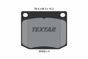 2040201 TEXTAR sada brzdových platničiek kotúčovej brzdy 2040201 TEXTAR