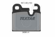 2043602 TEXTAR sada brzdových platničiek kotúčovej brzdy 2043602 TEXTAR