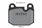 2058805 TEXTAR sada brzdových platničiek kotúčovej brzdy 2058805 TEXTAR
