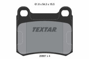 2068701 Sada brzdových destiček, kotoučová brzda epad TEXTAR