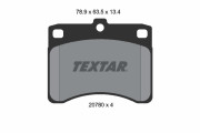 2078001 TEXTAR sada brzdových platničiek kotúčovej brzdy 2078001 TEXTAR