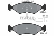 2078302 TEXTAR sada brzdových platničiek kotúčovej brzdy 2078302 TEXTAR