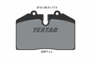 2087709 TEXTAR sada brzdových platničiek kotúčovej brzdy 2087709 TEXTAR