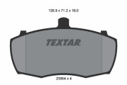 2090401 Sada brzdových destiček, kotoučová brzda TEXTAR