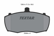 2090401 Brzdové destičky TEXTAR