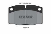 2093903 TEXTAR sada brzdových platničiek kotúčovej brzdy 2093903 TEXTAR