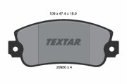 2095005 Brzdové destičky TEXTAR