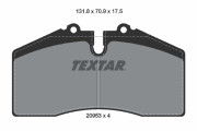 2095302 TEXTAR sada brzdových platničiek kotúčovej brzdy 2095302 TEXTAR