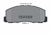 2095501 Sada brzdových destiček, kotoučová brzda TEXTAR