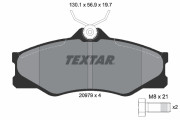 2097904 TEXTAR sada brzdových platničiek kotúčovej brzdy 2097904 TEXTAR
