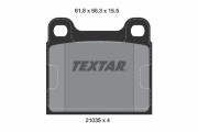 2103501 TEXTAR sada brzdových platničiek kotúčovej brzdy 2103501 TEXTAR