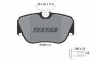 2105503 TEXTAR sada brzdových platničiek kotúčovej brzdy 2105503 TEXTAR