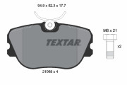 2106804 Brzdové destičky TEXTAR