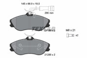 2113802 Sada brzdových destiček, kotoučová brzda TEXTAR