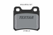 2114001 TEXTAR sada brzdových platničiek kotúčovej brzdy 2114001 TEXTAR