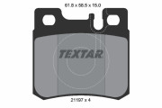 2119701 TEXTAR sada brzdových platničiek kotúčovej brzdy 2119701 TEXTAR