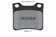 2127803 TEXTAR sada brzdových platničiek kotúčovej brzdy 2127803 TEXTAR