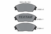 2132201 TEXTAR sada brzdových platničiek kotúčovej brzdy 2132201 TEXTAR