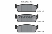 2134101 TEXTAR sada brzdových platničiek kotúčovej brzdy 2134101 TEXTAR
