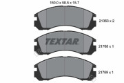 2136301 Sada brzdových destiček, kotoučová brzda TEXTAR