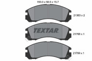 2136301 TEXTAR sada brzdových platničiek kotúčovej brzdy 2136301 TEXTAR