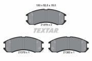 2137801 Sada brzdových destiček, kotoučová brzda TEXTAR