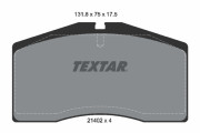 2140201 Sada brzdových destiček, kotoučová brzda TEXTAR