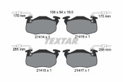 2141401 Sada brzdových destiček, kotoučová brzda TEXTAR
