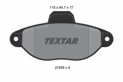 2143602 TEXTAR sada brzdových platničiek kotúčovej brzdy 2143602 TEXTAR