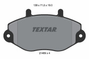2146901 Sada brzdových destiček, kotoučová brzda TEXTAR