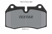 2147102 TEXTAR sada brzdových platničiek kotúčovej brzdy 2147102 TEXTAR
