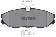 89011400 Souprava brzd, kotoučová brzda BrakeBox, Pad and Disc Kit TEXTAR