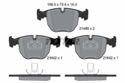 2148681 Sada brzdových destiček, kotoučová brzda Lightweight Technology TEXTAR