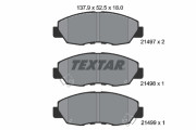 2149701 TEXTAR sada brzdových platničiek kotúčovej brzdy 2149701 TEXTAR