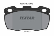 2151902 Sada brzdových destiček, kotoučová brzda epad TEXTAR