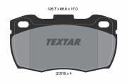 2151902 TEXTAR sada brzdových platničiek kotúčovej brzdy 2151902 TEXTAR
