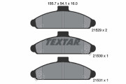 2152901 TEXTAR sada brzdových platničiek kotúčovej brzdy 2152901 TEXTAR